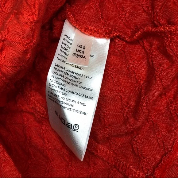 Free People Ladybug Red Long Sleeve Top Size Small - Picture 11 of 14